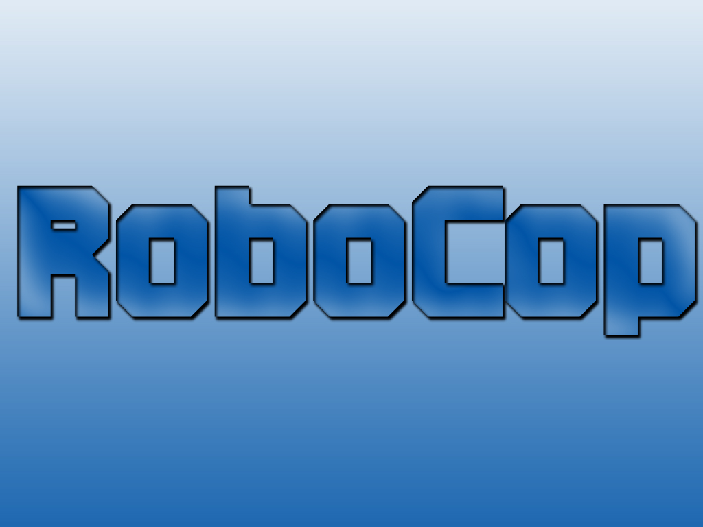 Wallpapers Movies Robocop Robocop - Robocop Blue Title