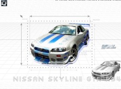 Wallpapers Cars Nissan Skyline GTR R34 (2 fast 2 furious)