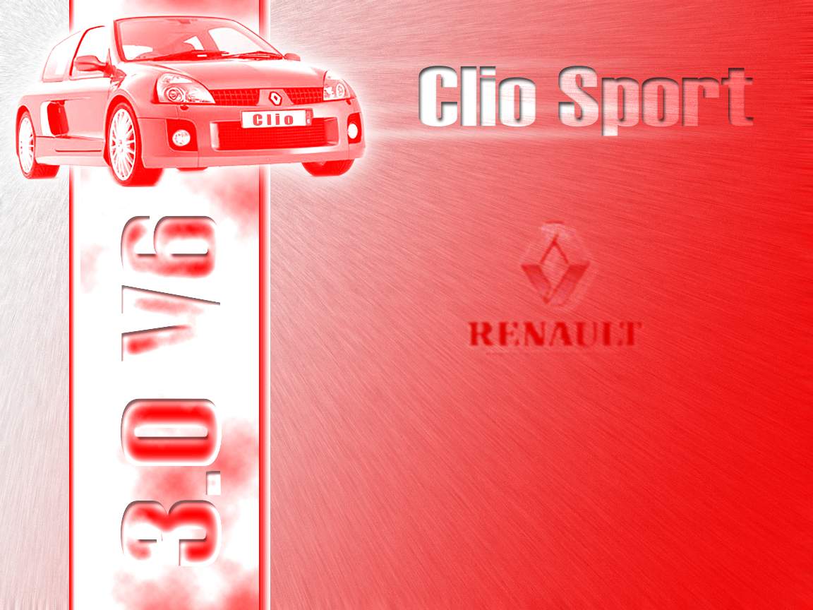 Fonds d'cran Voitures Renault ..:: Clio V6 - 3.0 - 230 Ch ::..