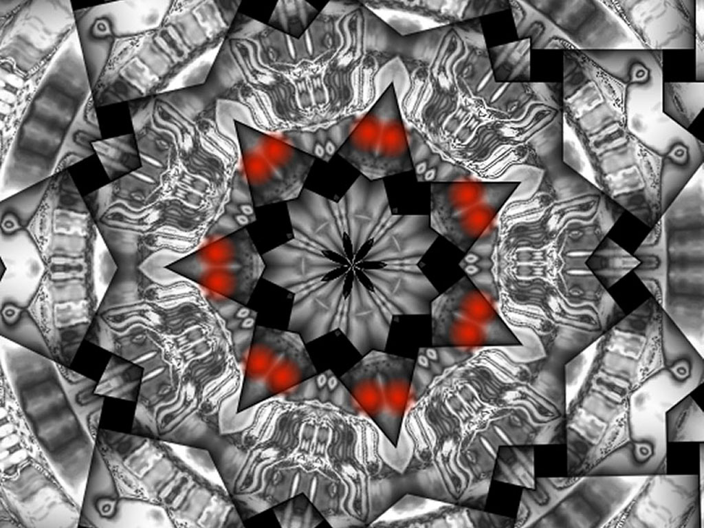 Wallpapers Digital Art Fractals, Kaleidoscope Devils