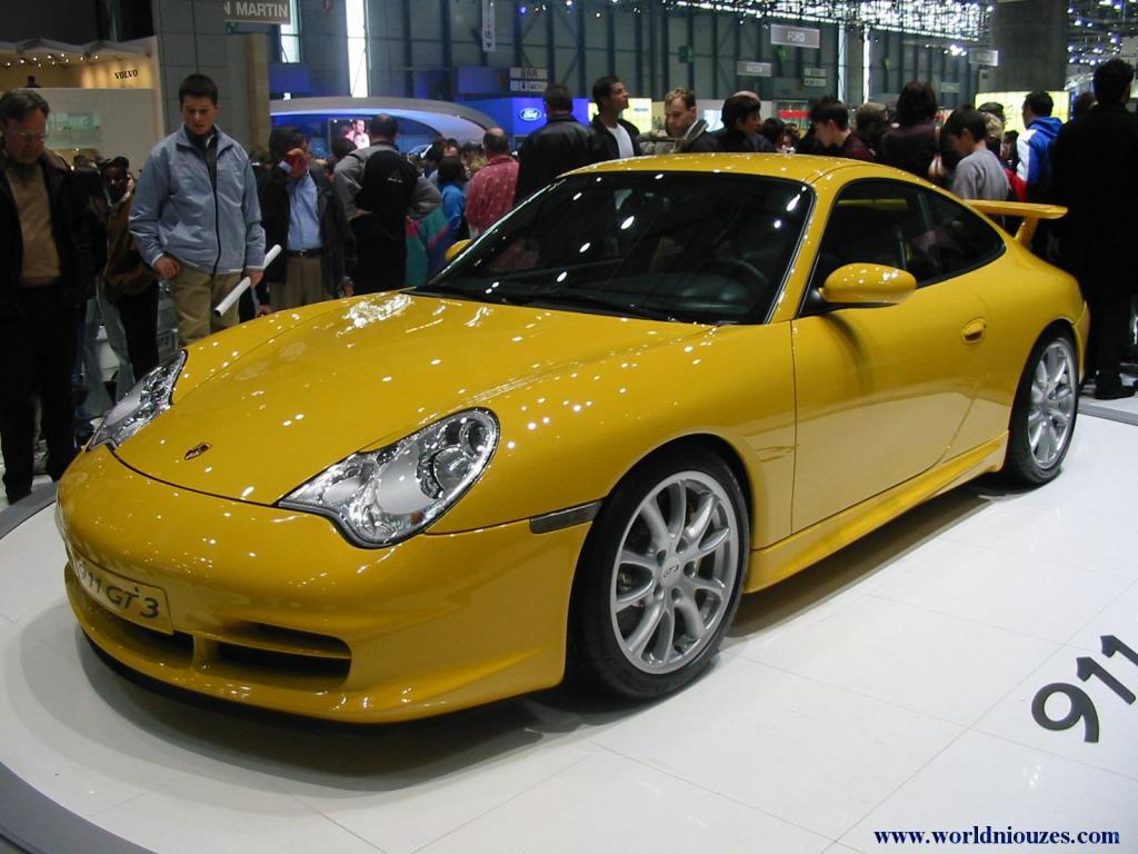 Wallpapers Cars Porsche Porsche 911 GT3 Salon de Genve 2003