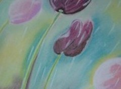 Wallpapers Art - Pencil tulipes sous la pluie