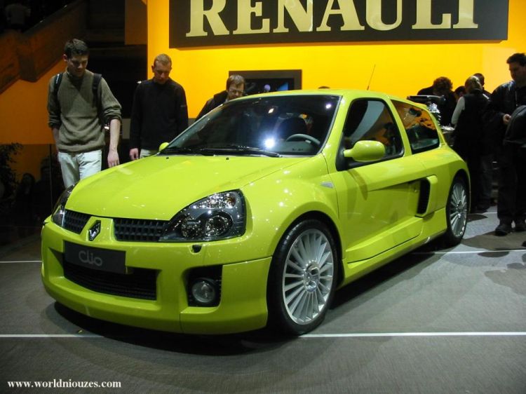 Wallpapers Cars Renault Renault Clio V6 Salon de Genve 2003