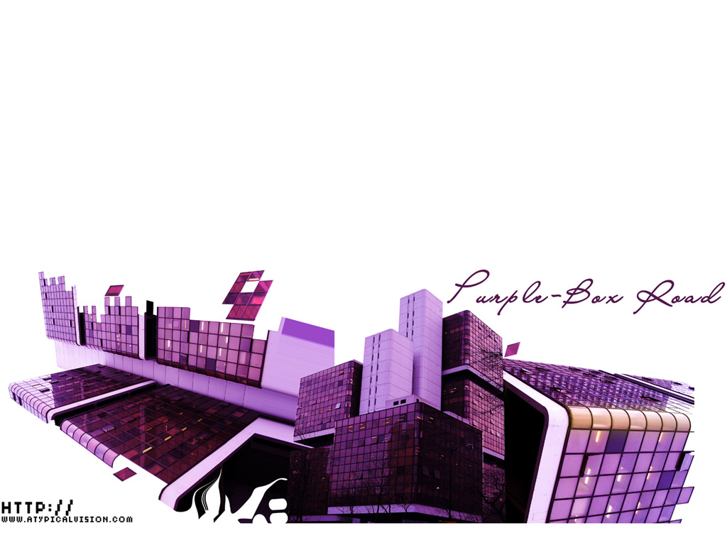 Wallpapers Digital Art Compositions 2D Purple-Box Road