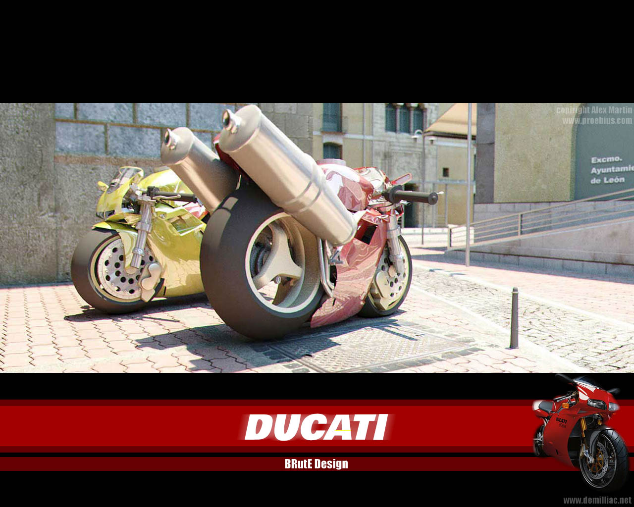 Fonds d'cran Motos Ducati Ducati BRuTE Design