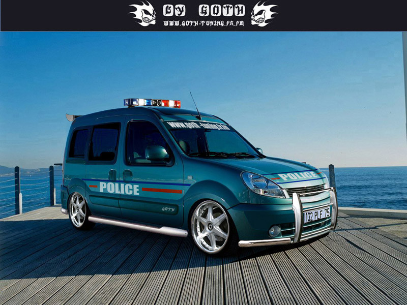 Wallpapers Cars Tuning KANGOO DE POLICE BY GOTH