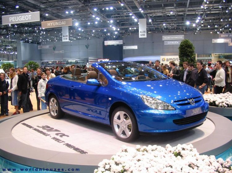 Fonds d'cran Voitures Peugeot Peugeot 307 CC Salon de Geneve 2003