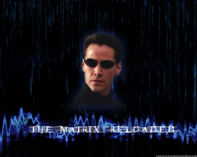 Wallpapers Movies Matrix 2 Reloaded Neo Blue Reloaded