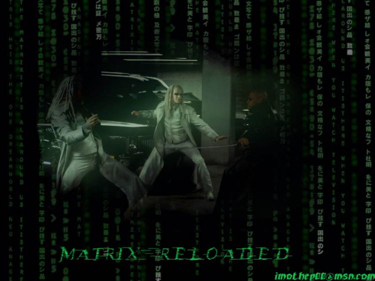 Fonds d'cran Cinma Matrix 2 Reloaded Morpheus fighting