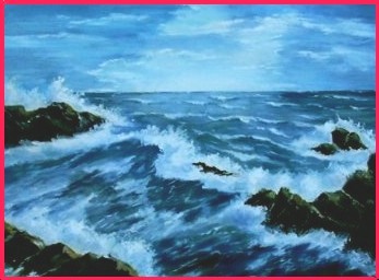 Fonds d'cran Art - Peinture Marine et port de pche Mditerrane