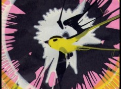 Fonds d'cran Art - Peinture oiseau jaune