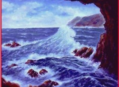 Fonds d'cran Art - Peinture grotte marine