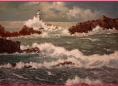 Fonds d'cran Art - Peinture Phare de la Passe Blanche