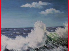 Fonds d'cran Art - Peinture la grande vague