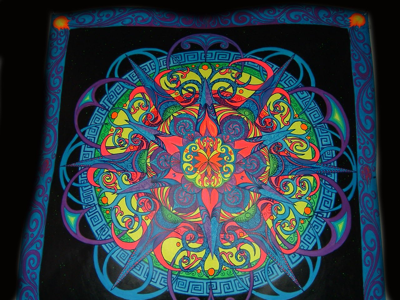 Fonds d'cran Art - Crayon Mandalas 4 elements