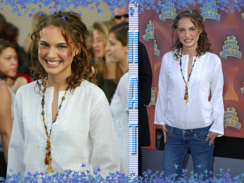 Fonds d'cran Clbrits Femme Natalie Portman Nat - Blue Leafs