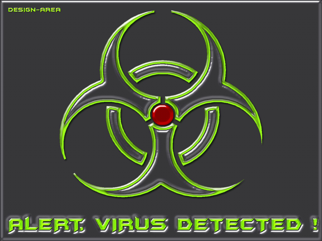 Wallpapers Computers Miscellaneous Alert Virus Dectected ! (NII)