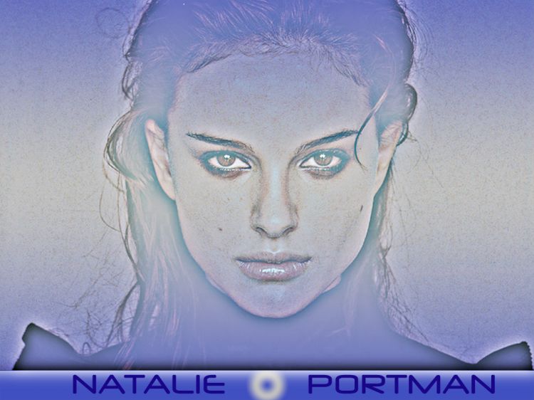 Fonds d'cran Clbrits Femme Natalie Portman Natalie Portman - Blue Light