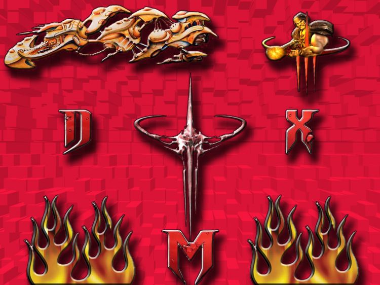 Fonds d'cran Jeux Vido Quake (1, 2 & 3) les flames du mal