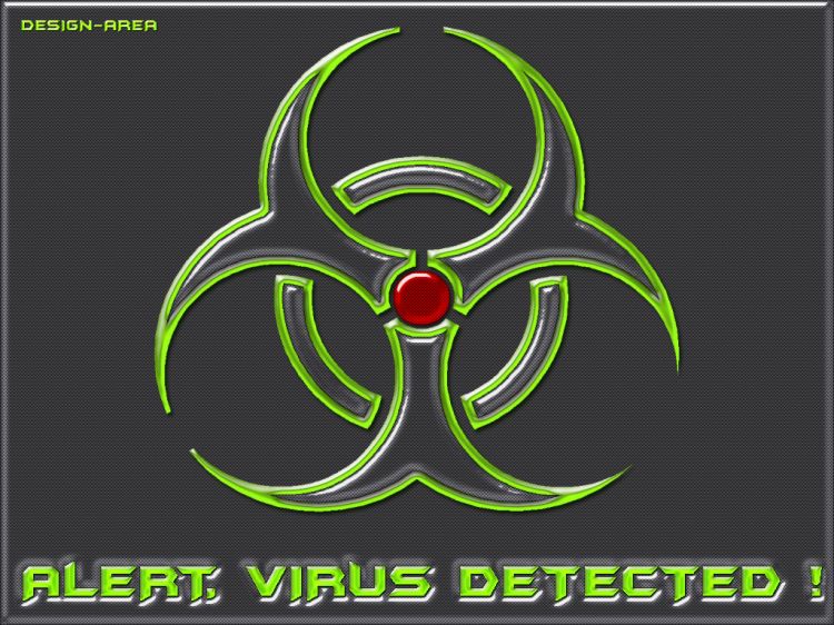 Wallpapers Computers Miscellaneous Alert Virus Dectected ! (NII)