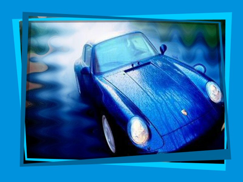 Wallpapers Cars Porsche Porsche in the blue