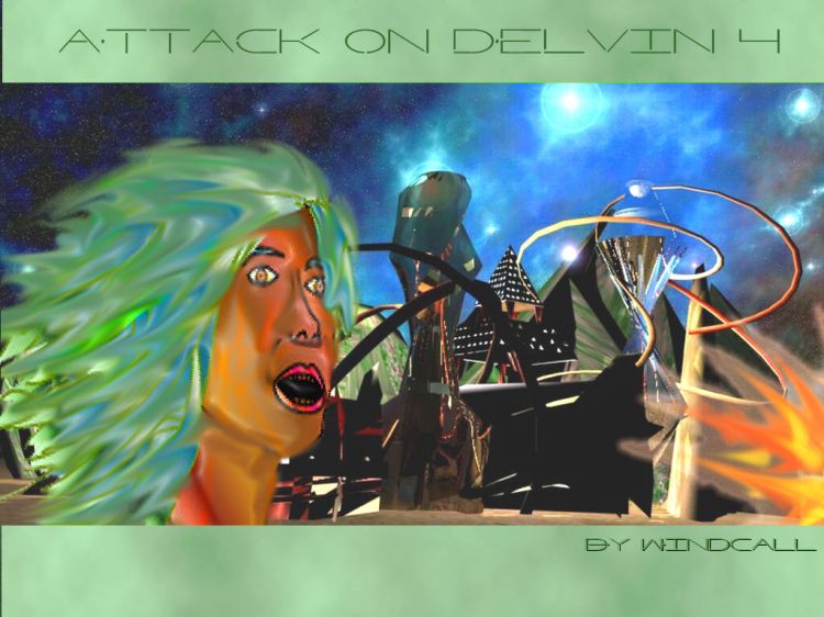 Fonds d'cran Art - Numrique Science-Fiction - Robots Attack on Delvin 4