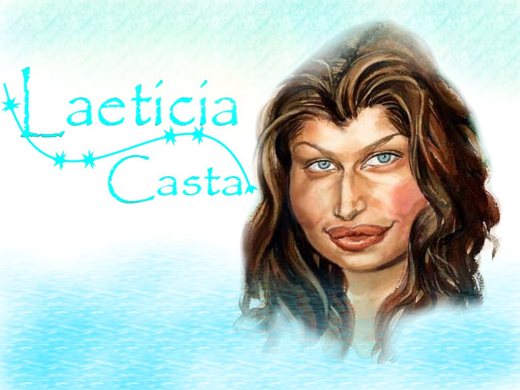 Wallpapers Celebrities Women Laetitia Casta Leaticia Casta, caricaturée