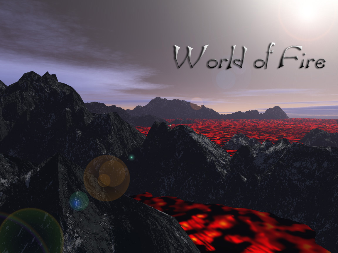 Wallpapers Digital Art 3D - Terragen World of Fire