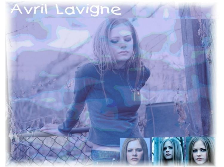 Wallpapers Music Avril Lavigne avril in blu