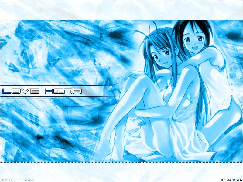 Wallpapers Manga Love Hina Sweet Naru And Shinobu 8oox6oo