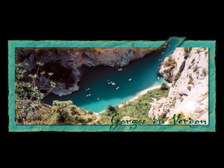 Fonds d'cran Nature Fleuves - Rivires - Torrents Les Gorges du Verdon