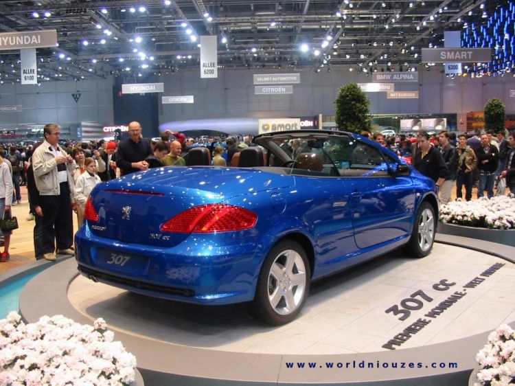 Wallpapers Cars Peugeot Peugeot 307 CC Salon de Geneve 2003