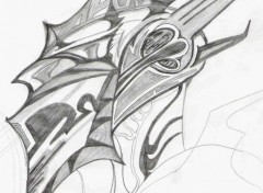 Wallpapers Art - Pencil metal dragoon