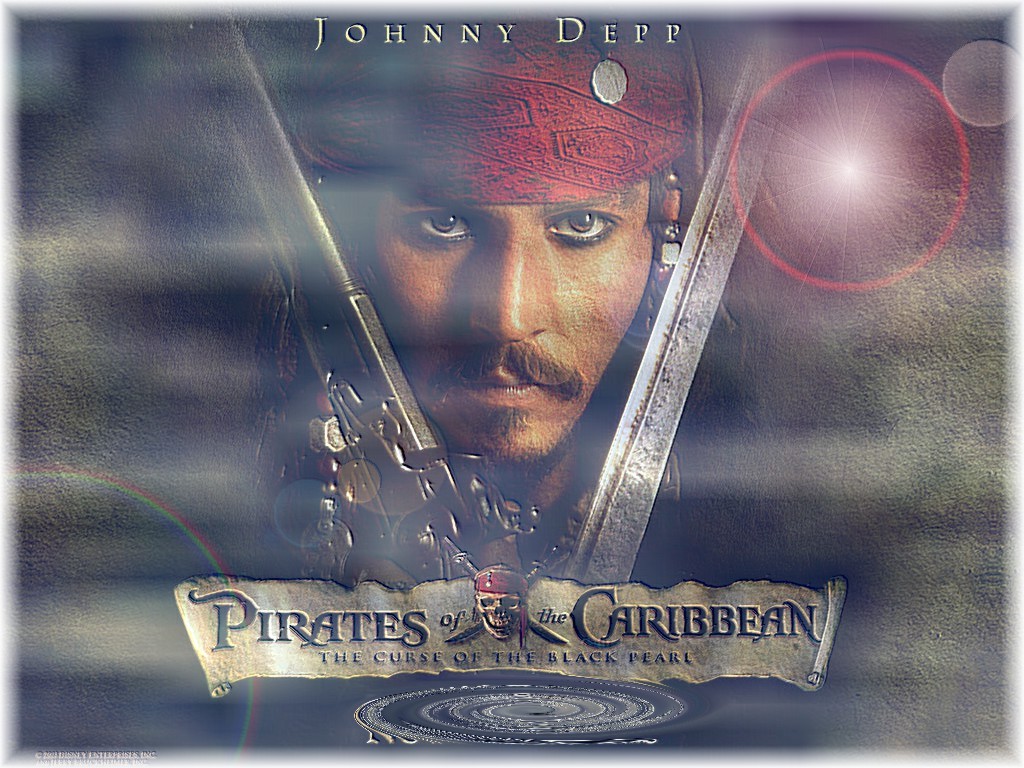 Wallpapers Movies Pirates of the Caribbean - The Curse Of The Black Pearl capitain Jack Sparrow