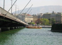 Fonds d'cran Voyages : Europe Le Pont du Mont Blanc