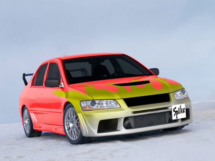 Wallpapers Cars Tuning Mitsubishi Lancer EVO VII