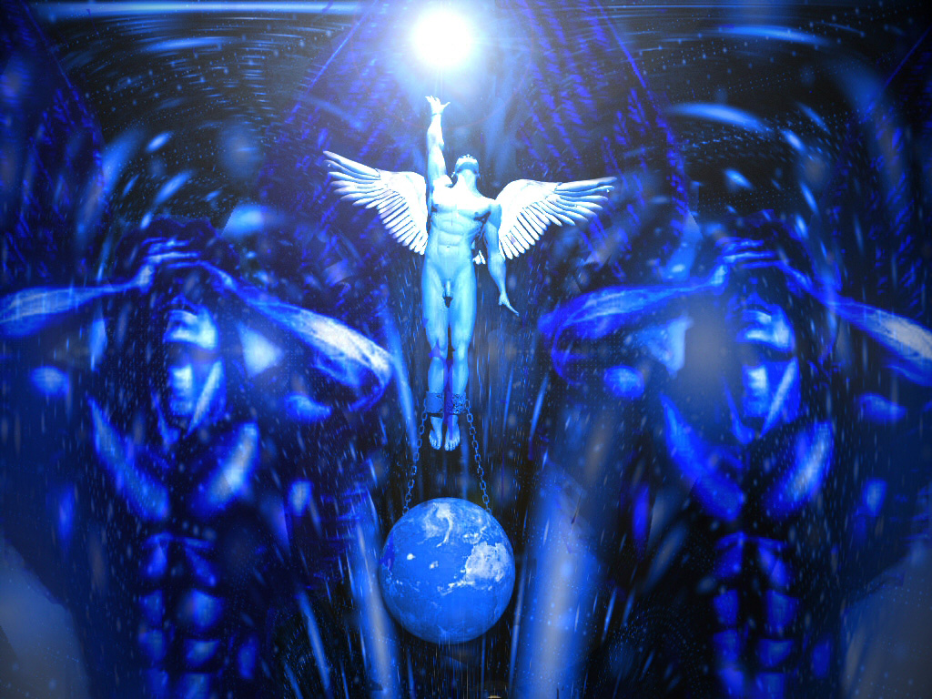 Wallpapers Fantasy and Science Fiction Angels Angel in the dark..