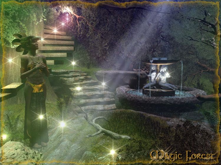 Wallpapers Digital Art 3D - Vue Magic Forest