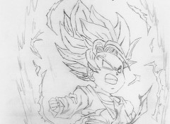 Fonds d'cran Art - Crayon goten