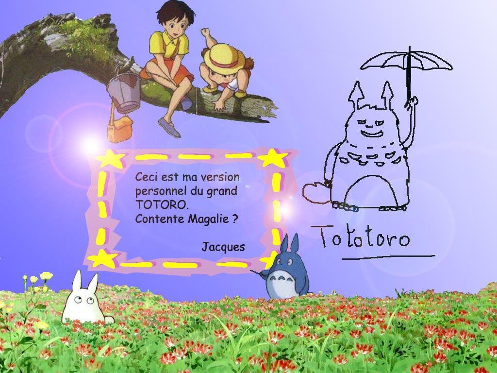 Wallpapers Cartoons My Neighbor Totoro Mag-Oro