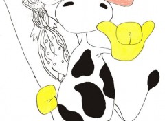 Wallpapers Art - Pencil Vache