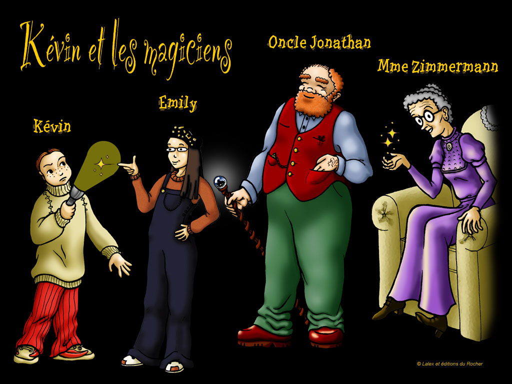 Wallpapers Digital Art Characters Kvin, emily, Oncle Jonathan et Mme Zimmermann