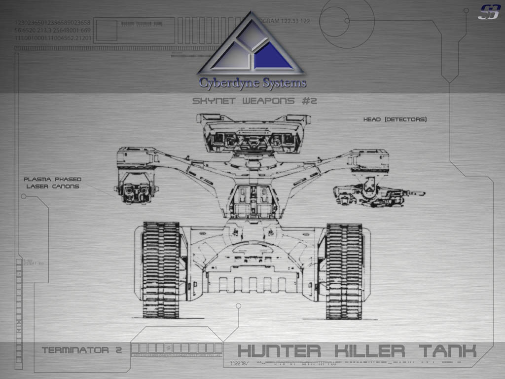 Fonds d'cran Cinma Terminator hunter killer tank