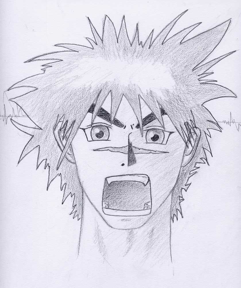 Fonds d'cran Art - Crayon Manga - Personnages Toru pas content!!