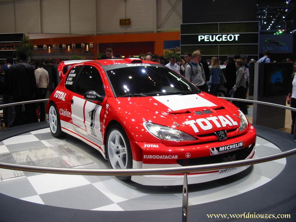 Wallpapers Cars Peugeot PEUGEOT 206 WRC - Salon de Geneve 2003