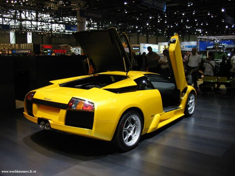 Wallpapers Cars Lamborghini Lamborghini Murcielago - salon de Geneve 2002