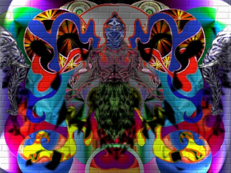 Wallpapers Digital Art Abstract spacephant