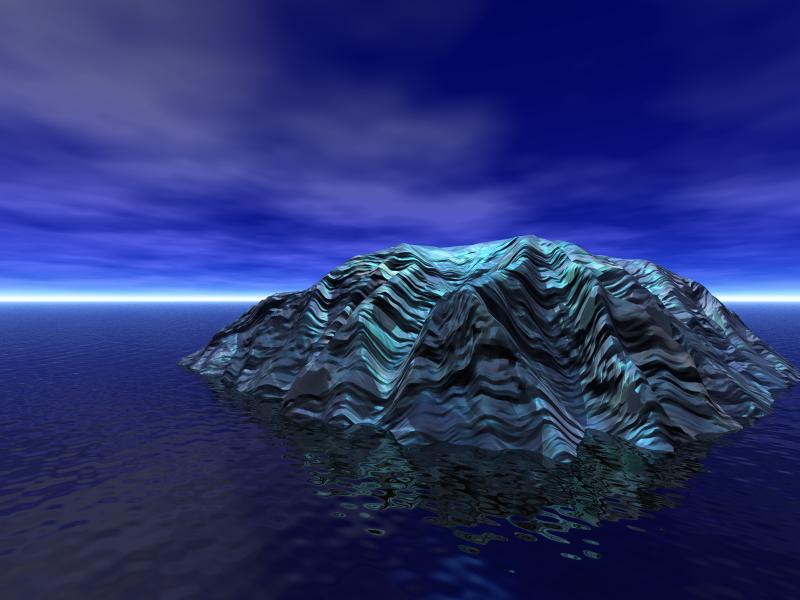 Fonds d'cran Art - Numrique 3D - Bryce iceberg