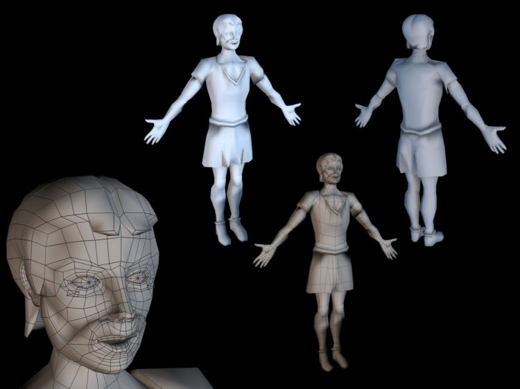 Fonds d'cran Art - Numrique Personnages Paysan low-poly