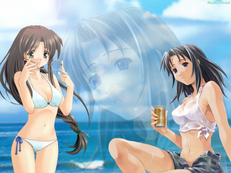 Fonds d'cran Manga Sexy Beach Girls